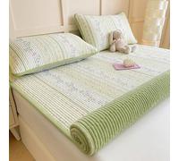Plush Mattress Topper - Milk Velvet Cartoon Pattern Quilted Mattress Pad Cover Soft Warm Bed Topper Cotton Breathable Reversible Sleeping Pad for Dormitory Bedroom Tatami Floor (#13,180x200cm)