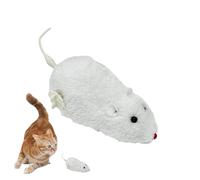 Plush Mechanical Mouse - Plush Warm Cat Toy, Moving Interactive Rodent Animal, Realistic Kitten Chase Playful Cat Activity Accessories, Small Pet Entertainment Toys | How to Use Indoor Play Exercise