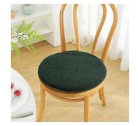 Plush Memory Foam Seat Cushion with Non-Slip Mohair Backing for Office Chairs, Car Seats and Travel Comfort at the Desk, While Driving (Dark Green, 15.7 Inches)