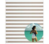 Plush Microfiber Beach Blanket, Extra Large Beach Mat for 3-6 Persons, Sandproof, Windproof | Hole for Umbrella, Corner Sand Pockets to Fight Wind (Bag for Blanket Included)