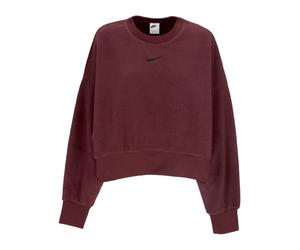 Plush Mod Crop Crewneck Sweatshirt - female - Nike - Long Sleeve Training Tops - Red - L - Sport L