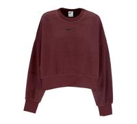 Plush Mod Crop Crewneck Sweatshirt - female - Nike - Long Sleeve Training Tops - Red - M - Sport M