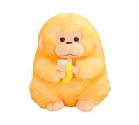 Plush Monkey,11.8 Inch Cute Soft Doll - Holding A Banana Cute Monkey Design Doll - Wonderful Present For Kids Birthday Living Room Sofa Bedroom Bedside Table