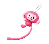 Plush Monkey Keyring - Cuddly Soft Animal Toy, Creative Backpack Pendant, Cartoon Pendant Doll, Monkey Bag Charm, Decorative Backpack Charm, Perfect for Holiday, Birthday Gift