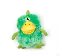 Plush Monster Dog Toy with Squeaker, Soft Chew Toy for Puppies and Small Dogs (green)