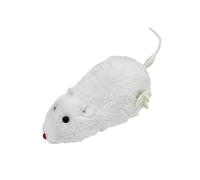 Plush Mouth Spring Toy - Realistic Racing Design, Mechanical Clockwork Drive, Gentle Textured , Attractive Prey Style Movement | Indoor Play Mouse for Cats, Kittens, Mental Activities, Hunting