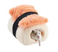 Plush Nest for Small Animals - Insulated Semi Covered Pet Sleeping House Soft Habitat to Rest and Play | Perfect for Hamsters, Chinchillas, Sugar Gliders, Squirrels, Dwarfs