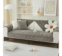 Plush Non-Slip Sofa Throw Cover - Large Universal Slipcovers for 1-4 Seater Sofas Couch Protector Blanket for Pets Furniture Protection L/U Corner Settle Covers