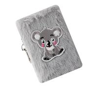 Plush Notebook - 10.5x7.5cm FlùFfŷ Notebook | Drawing Pad, with Keychain Smooth Writing Diary, Pocket Size Notebooks Small Notepad, for Kids Women Work Study Home Office School College