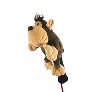 Plush Novelty Golf Club Headcover,Portable Funny Soft Animal Wood Driver Head Cover Sleeve Sets for Women Men Golfer (Monkey)