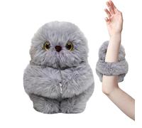 Plush Owl Robot Keychain - Cute Singing Head Turning Plush Charm | OwlPlush Bag Pendant Rechargeable Interactive Toy | Backpack Bracelet Key Ring For Women Men Boys Girls Decor