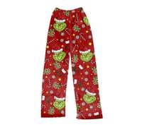 Plush Pajama Pants Ladies Flannel Pyjamas Christmas Fluffy Sweatpants Sleep Trousers Fleece Kawaii Clothes The Grinch Pajamas Christmas Pajamas Grinch Ladies Flannel Pyjamas Grinch Pajama