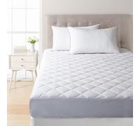 Plush Palace Extra Deep 30cm Quilted Mattress Protector Double Bed, Hypoallergenic & Breathable Fabric, Durable Quilting with Elegant Stitching, Easy Care for Comfortable Sleep - Double (137x190 cm)