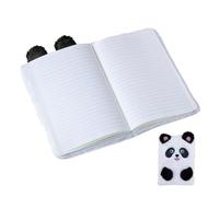 Plush Panda Notebook - Fuzzy Journal A5, Embroidery Sketchbook, Cute Animal-Themed Diary, Versatile Writing Companion | Stationery For Drawing Writing Kids Boys Girls Men Women Lady Friend