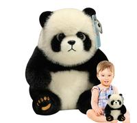 Plush Panda - Realistic Stuffed Polar Bear, Cute Stuffed Animals,Premium Plush Cotton Material, Lovely Soft Huggable Doll, Gentle Snuggle Companion For Little Boys Girls Bedroom Naptime
