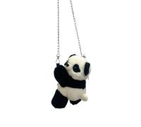 Plush Panda Shoulder Bag Soft Crossbody Bag Cartoon Backpack Lovely Messengers Bag Shopping Bag for Everyday