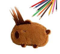 Plush Pencil Case,Capybara Pouch | Animal Plush Pen Box - for Home Middle High School Classroom College Dorm Travel Working Studying