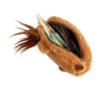 Plush Pencil Case | Capybara Storage Organizer | Animal Plush Pencil Holder - Stationery Bag for Home Office Middle High School College Dorm Travel Working Studying