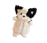 Plush Pencil Case with Scarf Design Large Capacity for School Office Travel Essentials Soft Short Plush Fabric Organizer