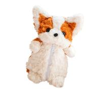 Plush Pencil Case with Scarf Design Large Capacity for School Office Travel Essentials Soft Short Plush Fabric Organizer