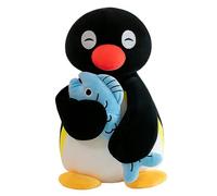 Plush Penguin - 11.8inch Soft Cuddly Toy Throw Pillow | Adorable Stuffed Penguin Doll for Comfort, Companion, Boys, Girls, Christmas, Birthday, Home, Office, Dorm, Gift, Kids, Teens