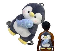 Plush Penguin Backpack | Adjusted Straps Plush Little Penguin Shoulder Backpack,Soft Simulated Creatures Doll Bag For Park Adventures