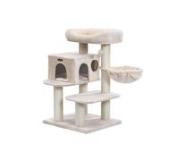 Plush Perch Cat Tree, Beige