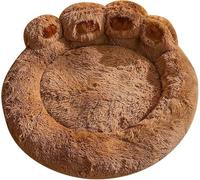 Plush Pet Bed for Dogs and Cats, Soft and Comfortable Oversized Design, Suitable for Medium to Large Pets, Bear Paw Shape