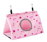 Plush Pet Bird House Hanging Nest with Hole Parrot Parakeets Cockatiel Warm Bed Hammock Small Birds Winter Toy Windproof