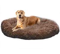 Plush Pet Calming Bed,XL Large Donut Cuddler Nest,XXL Warm Faux Fur Dog Cat Bed Cushion for Medium Large Extra Large Dog,Machine Washable-120cm