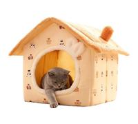 Plush Pet Cave - Warm Cat Nest, Soft Closed , Retirement Cushion, Breathable Design, Luxury Fleece Sleeping Cushion, Comfortable Bed for Pet