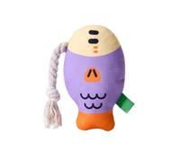 Plush Pet Chew Toy,Puffhead Fish Plush Squeaky Toys Soft Chew Toys | Sound Interactive Teeth Toy Wear-Resistant Dog Toys for Inside Dog