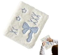 Plush Photocard Binder - A6 Photo Collecting Book With Inner Pages,Cute Sticker Books For Receipts Tickets Craft Projects Artists Scrapbookers Students DIY Enthusiasts Home Classroom And Others