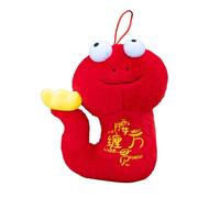 Plush Plush Plush 2025 Year of the 3D Doll Chinese Plush Toys New Year Plush Animals for Chinese Spring Party PP Short Headband (Red, B)