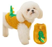 Plush Plush | Warm Dog Pelover with Harness Ring - Sleeveless Snow Vest, Pet Clothes for Small Dogs Cats