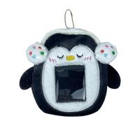 Plush Postcard Protector, Plush Photo Frame - Penguin Plush Postcard Envelopes, Portable Card Holder Coin Holder for Student ID Photo Card