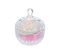 Plush Powder Puff with Crystal Jar and Ribbon Bow