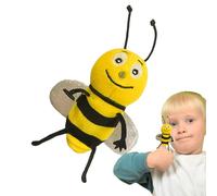 Plush Puppets - 9cm Animal Finger Toys | Soft Ant Puppet For Children | Cute Bee Dragonfly Style | Schools Playtime | 1-3 Years Old Gift | PP Cotton Butterfly Ladybug Caterpillar Designs