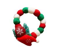 Plush Puppy Collar,Plush Ball Pet Collar | Christmas Pet Collar,Holiday Pet Dress Accessories, Cute Candy Hat, Collar The