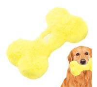 Plush Puppy Toy - Soft Bone Chew, Squeaky Dog Play Plush, Gentle Interactive Bite Aid | Multiple Benefits Engaging Small Recreation For Indoor Outdoor Training Comfort Energetic Fun Happy Pet Moments