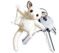 Plush Purse Charm - Flying Squirrel Pendant, 10cm Volumetric Textile Infrastructure, Longitudinal Tactile Comfort Retention, High-Density Plush Synthetic Hardware | Ornament for Kids & Adults