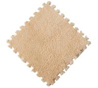 Plush Puzzle Foam Floor Mat 30 * 30CM Soft Plush Rug Puzzle Carpet Warm mat Interlocking Exercise Tiles Floor Decoration Mat(Color 5,20Pcs)