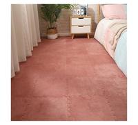 Plush Puzzle Foam Floor Mat 60pcs Soft Plush Mat EVA Foam Carpet Interlocking Exercise Tiles Floor And Rug 30 * 30 CM(Color 5)