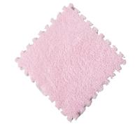 Plush Puzzle Foam Floor Mat Plush Puzzle Foam Floor Mat Soft Fluffy Interlocking Square Tiles Area Rugs Carpet for Parlor Bedroom(Color 6)