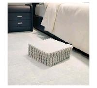 Plush Puzzle Mat 12-Piece Plush Puzzle Mat Set Soft, Interlocking Carpet Squares for Comfort Protection in Any Room(12PCS white)
