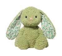 Plush Rabbit Bunny Teddy 38cm - Super Soft Cuddly Toy - Seated Stuffed Animal, Suitable from Birth - Great Gift for Kids & Adults for All Occasions (Green)