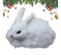 Plush Rabbit Doll, Adorable Plush Rabbit Toy for Kid, Soft Sleeping Companion, Stuffed Bunny Model for Couch Study Men Living Room Bedroom Nursery