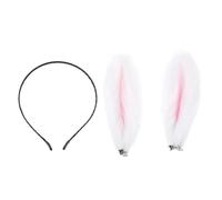 Plush Rabbit Ear Headband Prop for Carnival Halloween Season Party | Cloth, Costume Accessory, Easy to Remove, Cheerful Look for School Performance and Adults