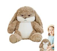 Plush Rabbit Figurine - Warm Textile Construction, Soothing Touch Presence, Appeal, Easy Carry Shape | Decorative Companion Providing a Relaxing Ambience, A