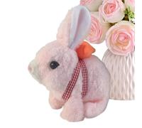 Plush Rabbit, Interactive Animal Electric Skipping Tail Toys, Electric Rabbit Toys Walking Robot for the Whole Family Birthday Game Indoor Outdoor Companion